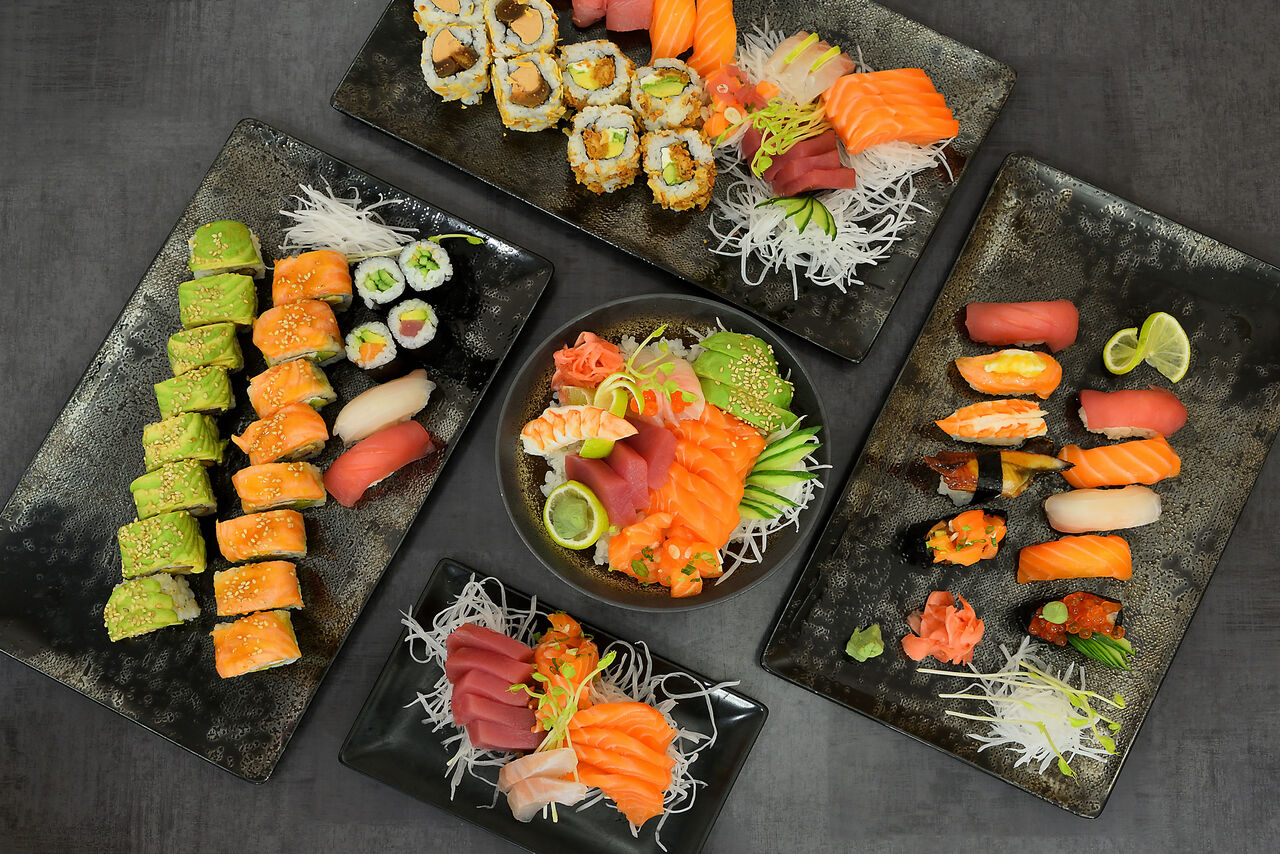 Assortiment de plats Be Sushi